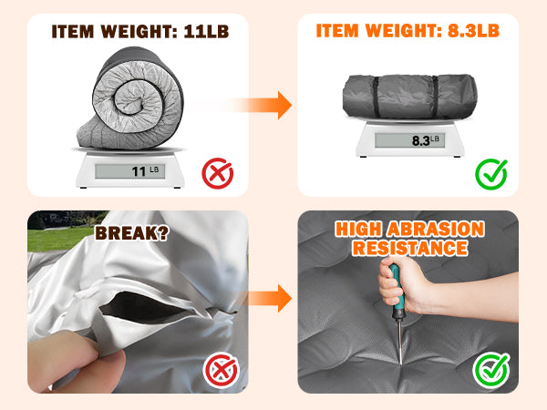Load image into Gallery viewer, Truck Bed Air Mattress 5.5ft - 5.8ft, Top Layer Memory Foam