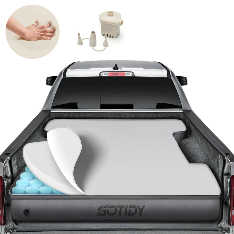 Load image into Gallery viewer, Truck Bed Air Mattress 5.5ft - 5.8ft, Top Layer Memory Foam