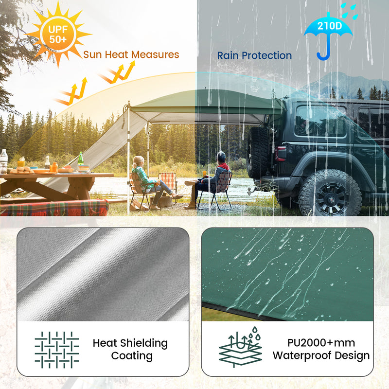 Load image into Gallery viewer, Outdoor use of tarp showing heat shielding and waterproof