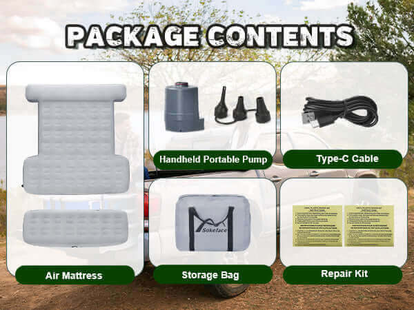 Load image into Gallery viewer, Truck bed with mattress, showing model compatibility.