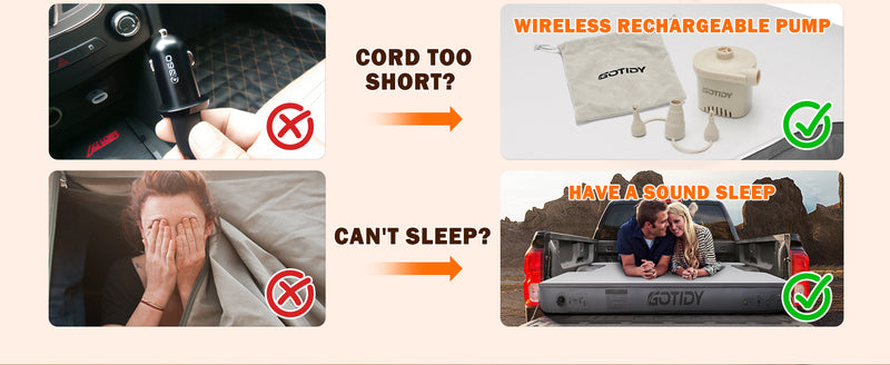 Load image into Gallery viewer, Truck Bed Air Mattress 5.5ft - 5.8ft, Top Layer Memory Foam