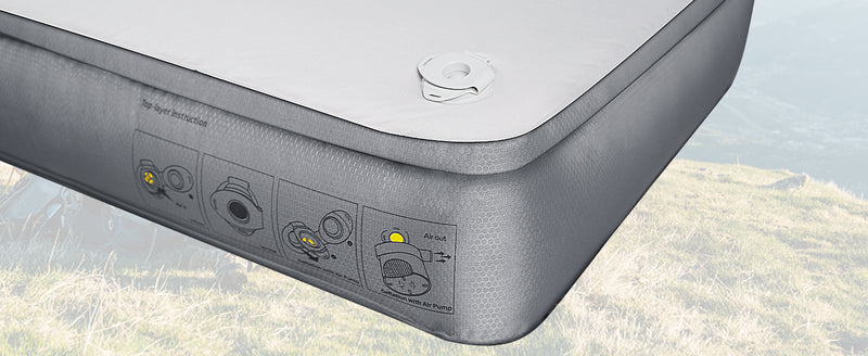 Load image into Gallery viewer, Truck Bed Air Mattress 5.5ft - 5.8ft, Top Layer Memory Foam