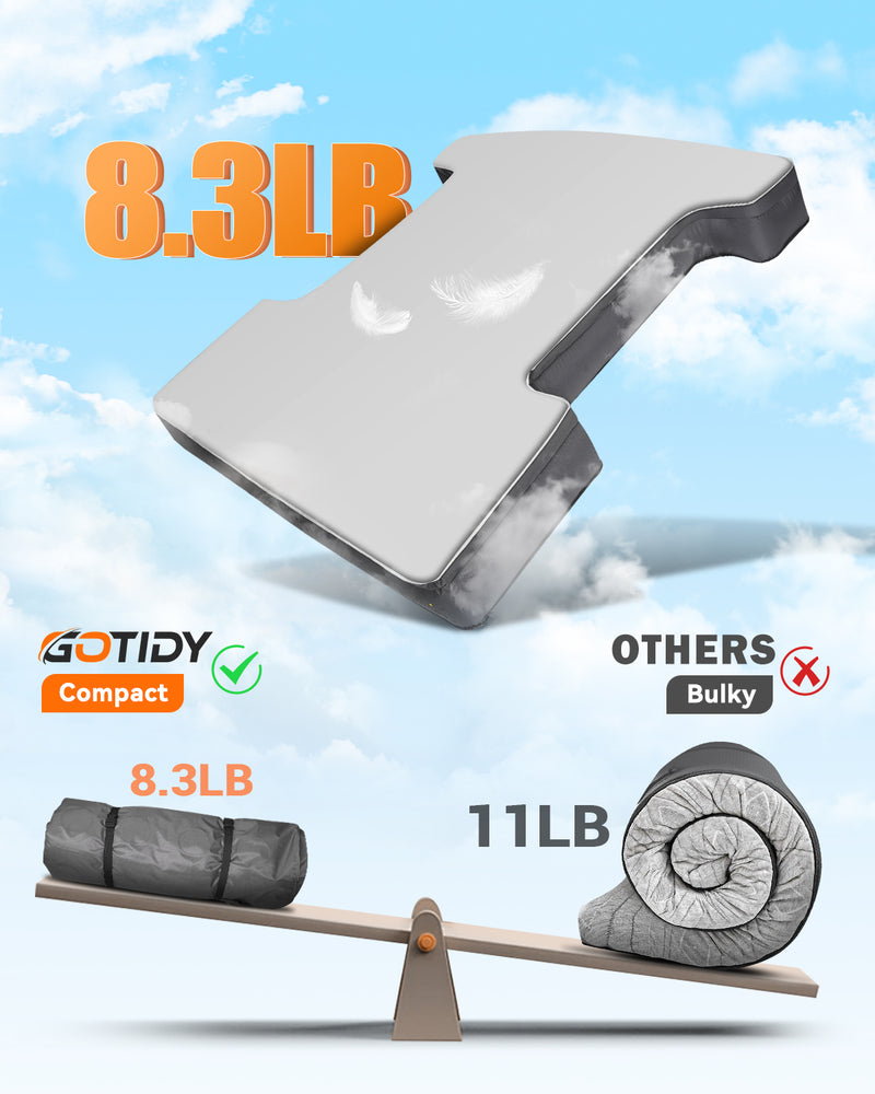 Load image into Gallery viewer, Truck Bed Air Mattress 5.5ft - 5.8ft, Top Layer Memory Foam