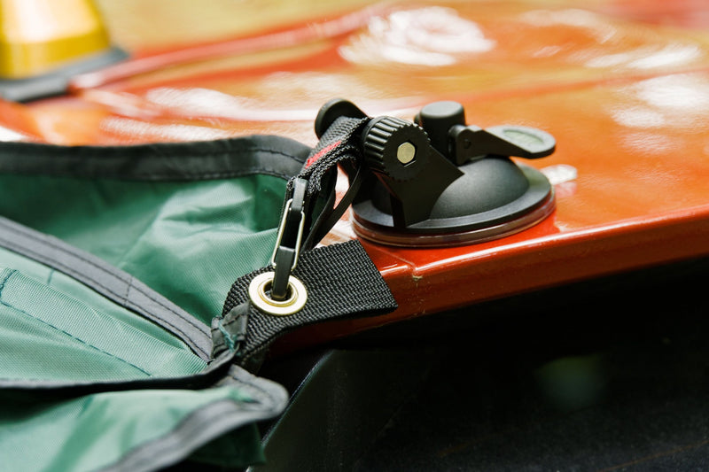 Load image into Gallery viewer, Suction cup attachment close-up on car roof
