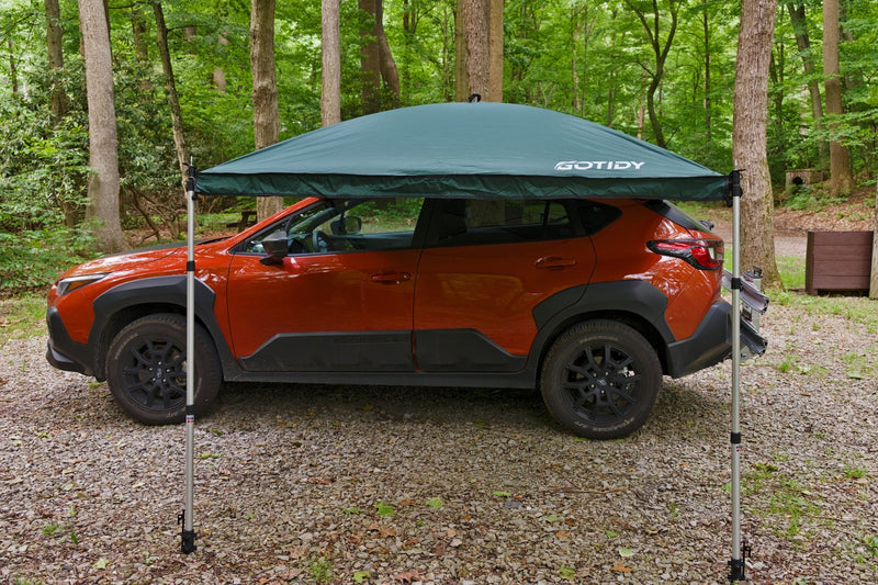 Load image into Gallery viewer, Tent roof over SUV with support poles