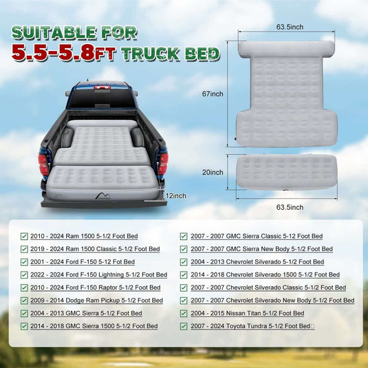 Truck Bed Mattress for Ford F150