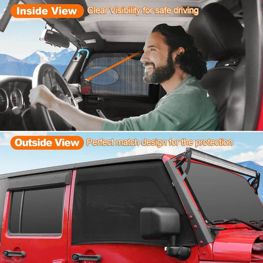car window screens clear visibility for safe driving
