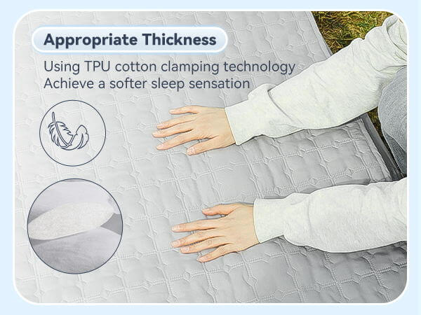 Load image into Gallery viewer, Fitted Sheet for Air Mattress, Cotton-Lined Full, Ultra Soft TPU Waterproof Bed Sheets Fits