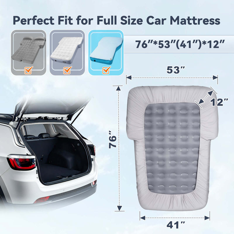 Load image into Gallery viewer, Fitted Sheet for Air Mattress, Cotton-Lined Full, Ultra Soft TPU Waterproof Bed Sheets Fits