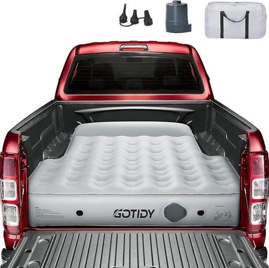 Mid-Size Truck Bed Air Mattress for Tacoma, Gladiator & Colorado (5-5.5ft) with Air Pump