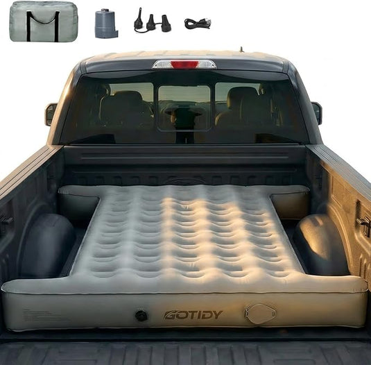 Full-Size Truck Bed Air Mattress with Built-in Pump for Tundra, F150 & Ram 1500 (5.5-5.8ft)