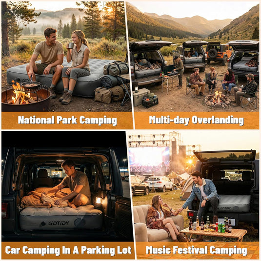 SUV air mattress for camping and overlanding trips