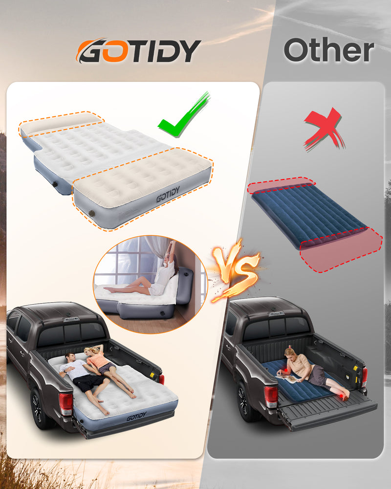 Chargez l&#39;image dans la visionneuse de la galerie, Inflatable Truck Bed Mattress for Tacoma and Jeep Gladiator JT 5ft
