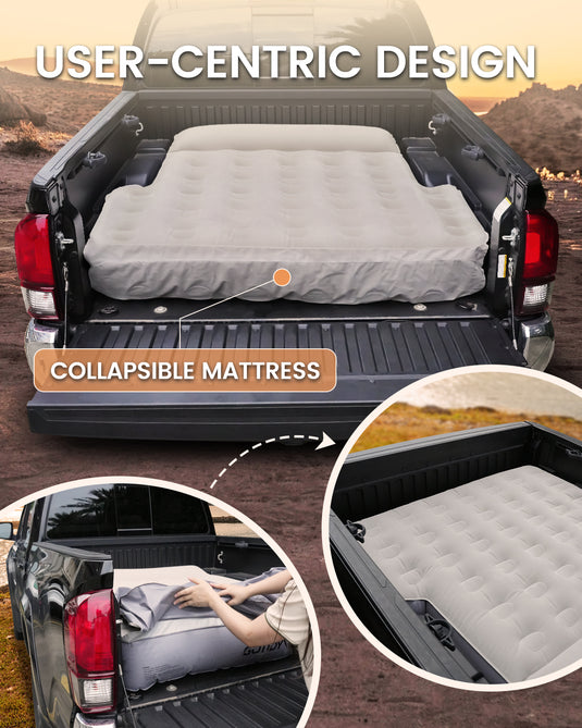 Inflatable Truck Bed Mattress for Tacoma and Jeep Gladiator JT 5ft